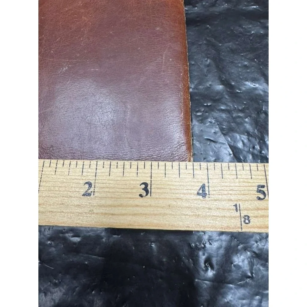 Vintage Loewe Men's‎ Leather Logo Embossed Credit Card Bifold Wallet Brown